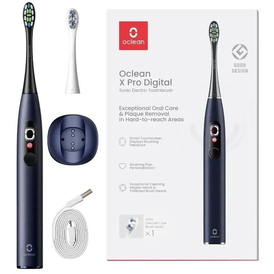 Зубная щётка Oclean X Pro Digital Blue - 6970810553482 - фото 5