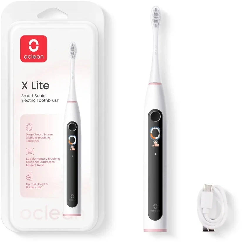 Зубная щётка Oclean X Lite Grey - 6970810555981/C01000625 - фото 2
