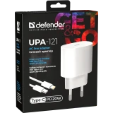 Сетевое зарядное устройство Defender UPA-121 + Lightning Cable (83223)