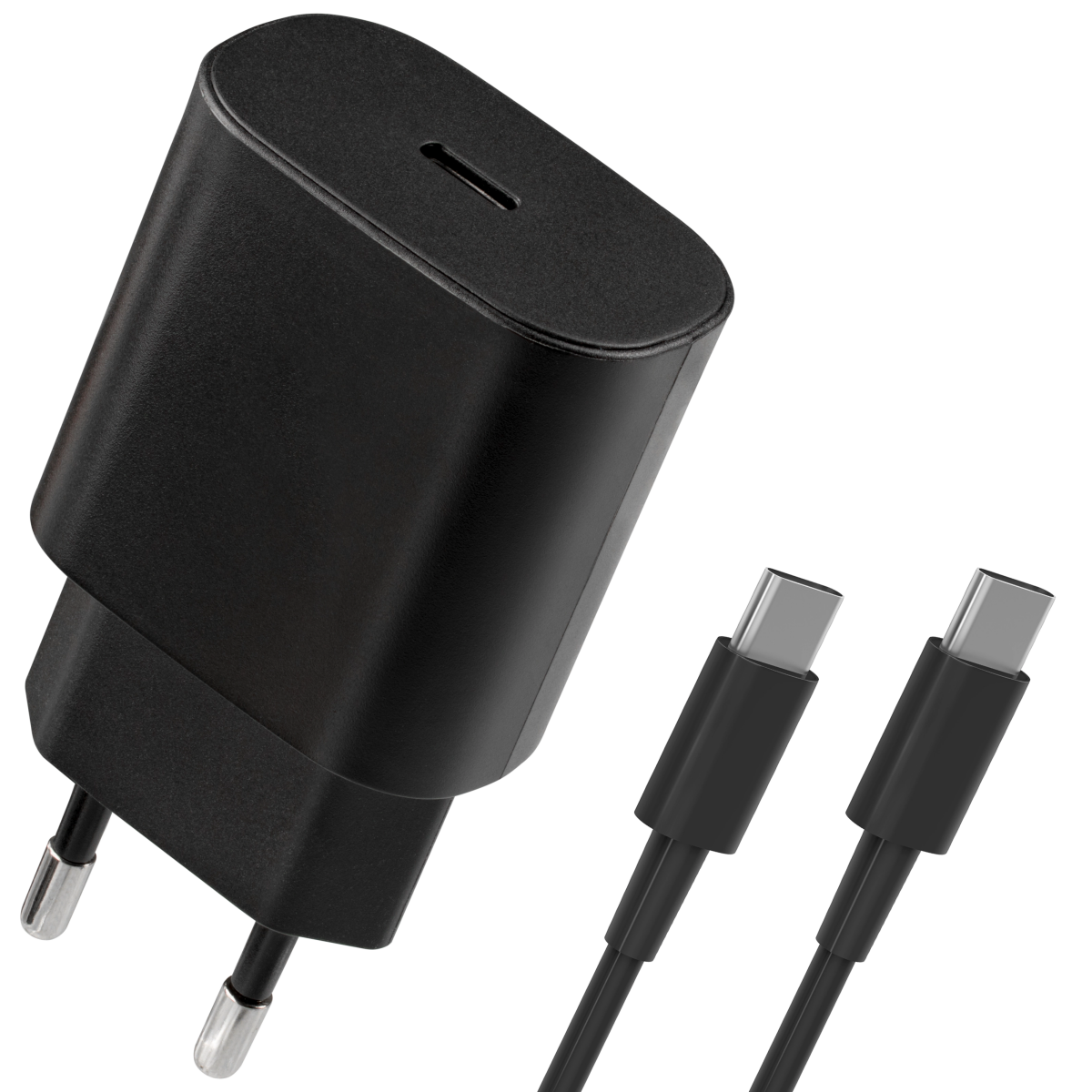 Сетевое зарядное устройство Defender UPA-125 + USB-C Cable