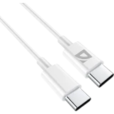 Кабель USB Type-C - USB Type-C, 1м, Defender F182 30W White (87507)