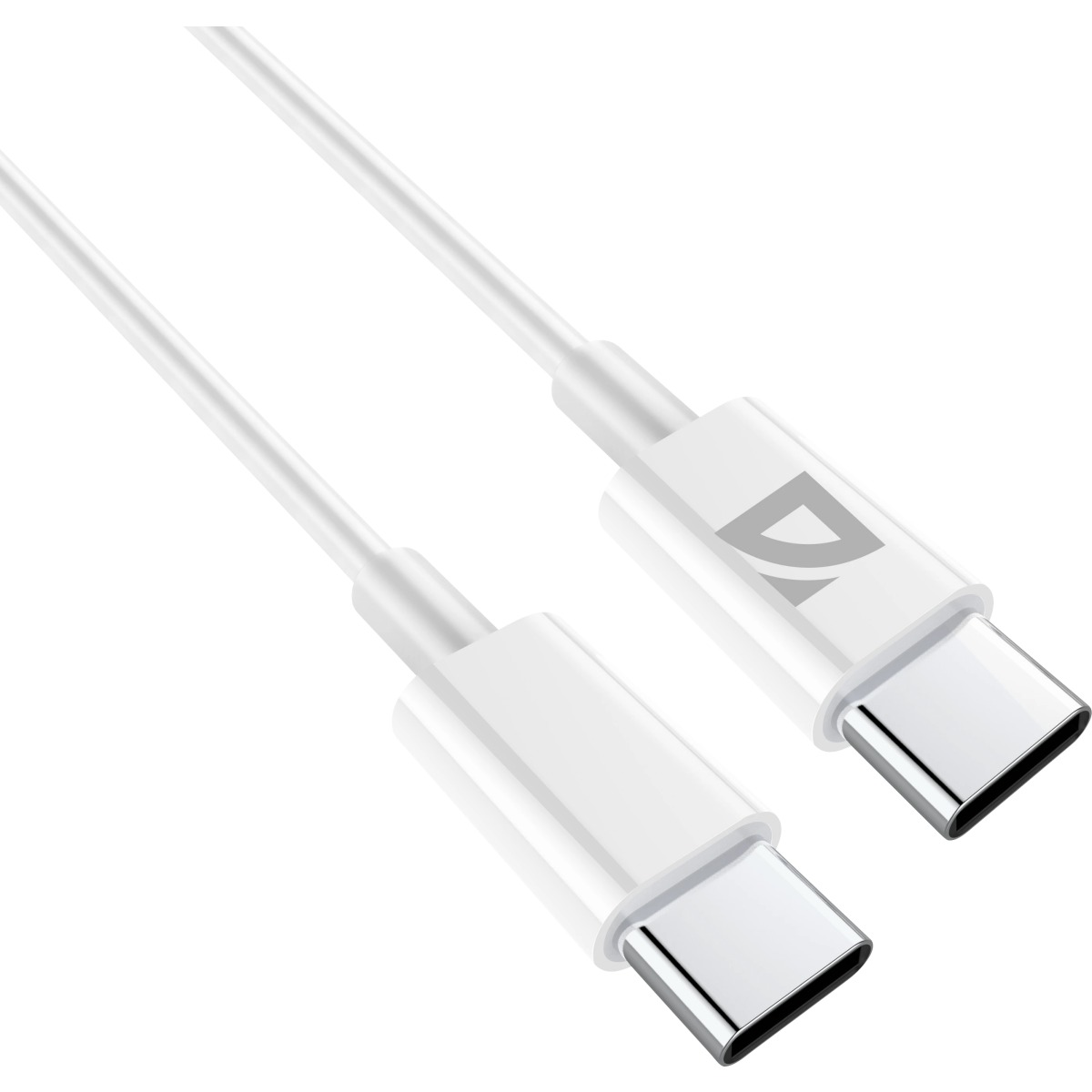 Кабель USB Type-C - USB Type-C, 1м, Defender F182 30W White - 87507 - фото 2