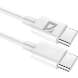Кабель USB Type-C - USB Type-C, 1м, Defender F182 30W White (87507)