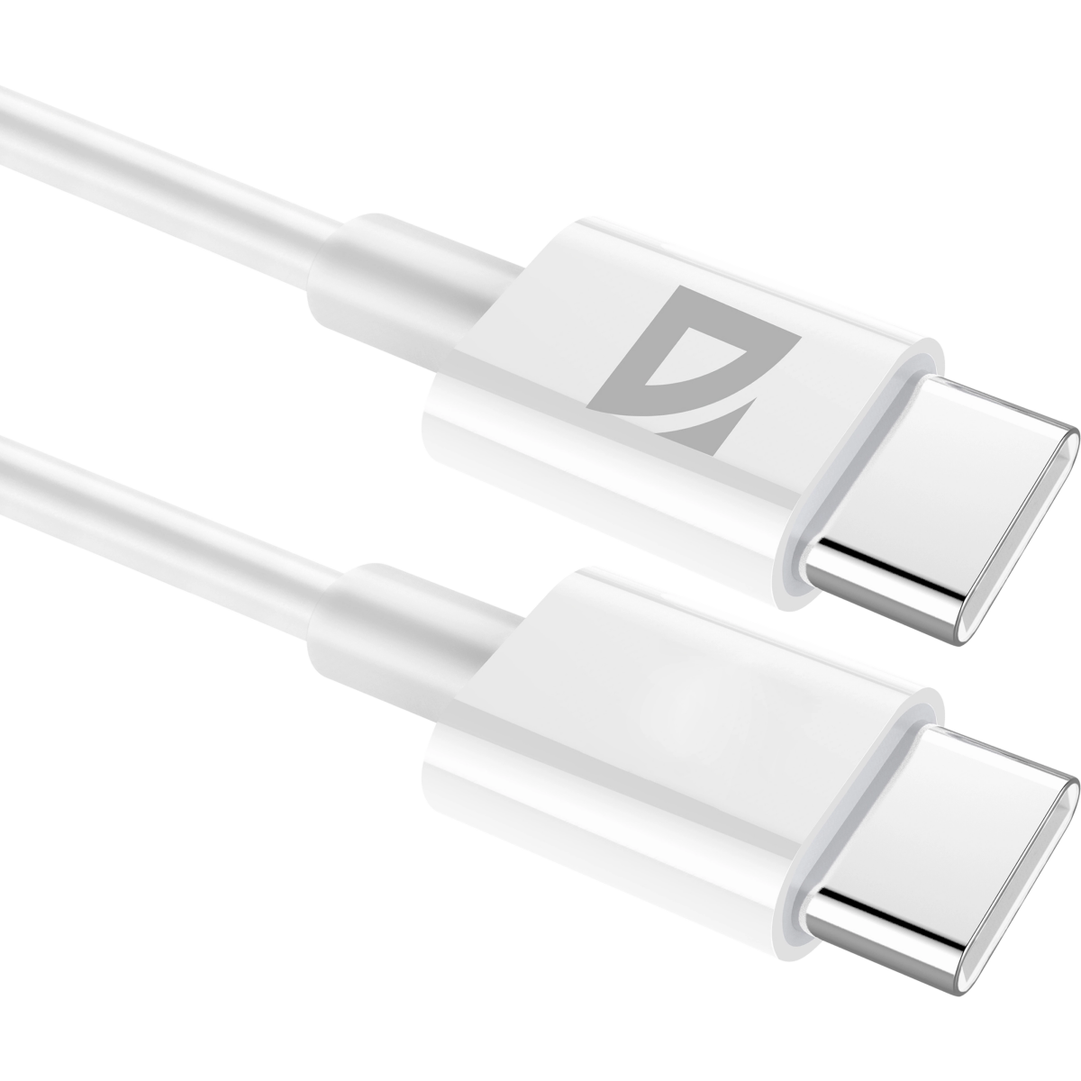 Кабель USB Type-C - USB Type-C, 1м, Defender F182 30W White - 87507 - фото 3