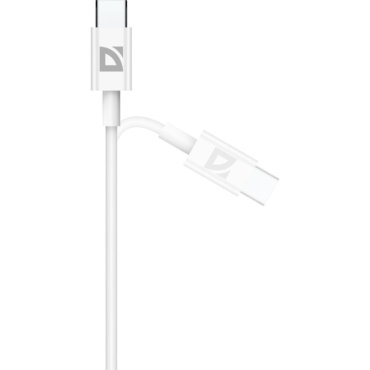 Кабель USB Type-C - USB Type-C, 1м, Defender F182 30W White - 87507 - фото 4