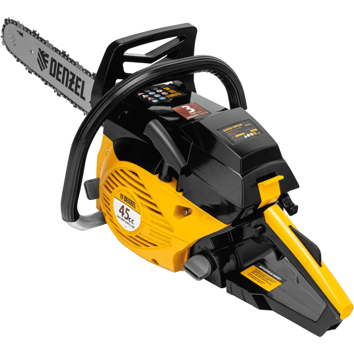 Бензопила Denzel DGS-4516 - 95230 - фото 5