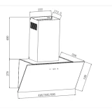 Вытяжка Weissgauff Yota 600 Touch White Glass (438291)