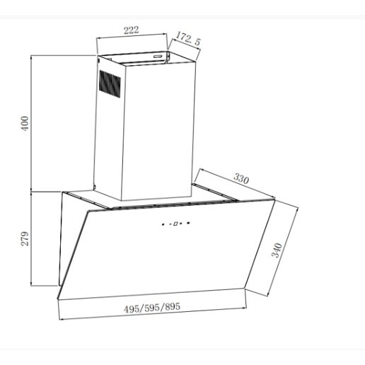 Вытяжка Weissgauff Yota 600 Touch White Glass - 438291 - фото 9