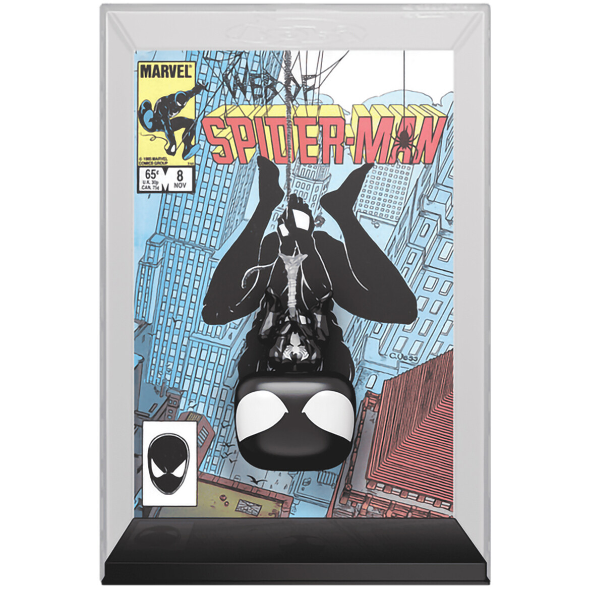 Фигурка Funko POP! Comic Covers Marvel Web of Spider-man №8 Black Suit Spider-Man - 85340