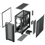 Корпус XASTRA A500 4ARGB Black (A500-BK-FC120ARGB-4F-GL)