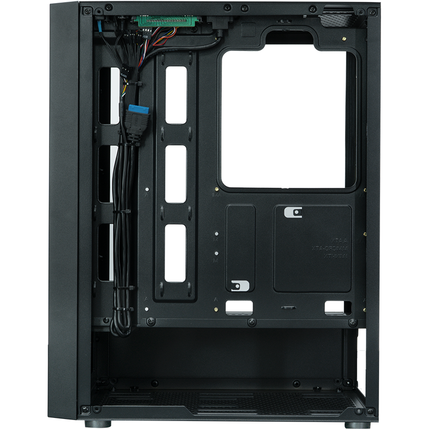 Корпус XASTRA A301 4FRGB Black - A301-BK-FC120FRGB-4F-GL - фото 7