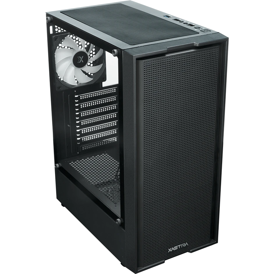 Корпус XASTRA A301 4FRGB Black - A301-BK-FC120FRGB-4F-GL - фото 8