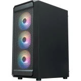 Корпус XASTRA A403 4FRGB Black (A403-4FC12F)