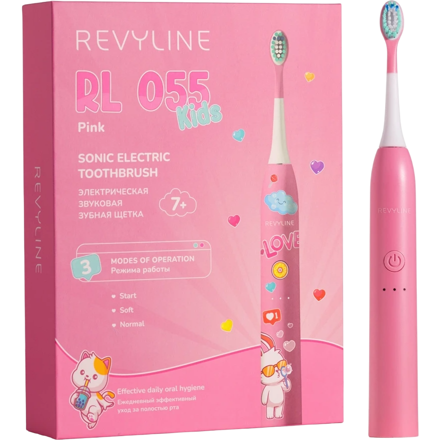 Зубная щётка Revyline RL 055 Kids Pink - 7935 - фото 7