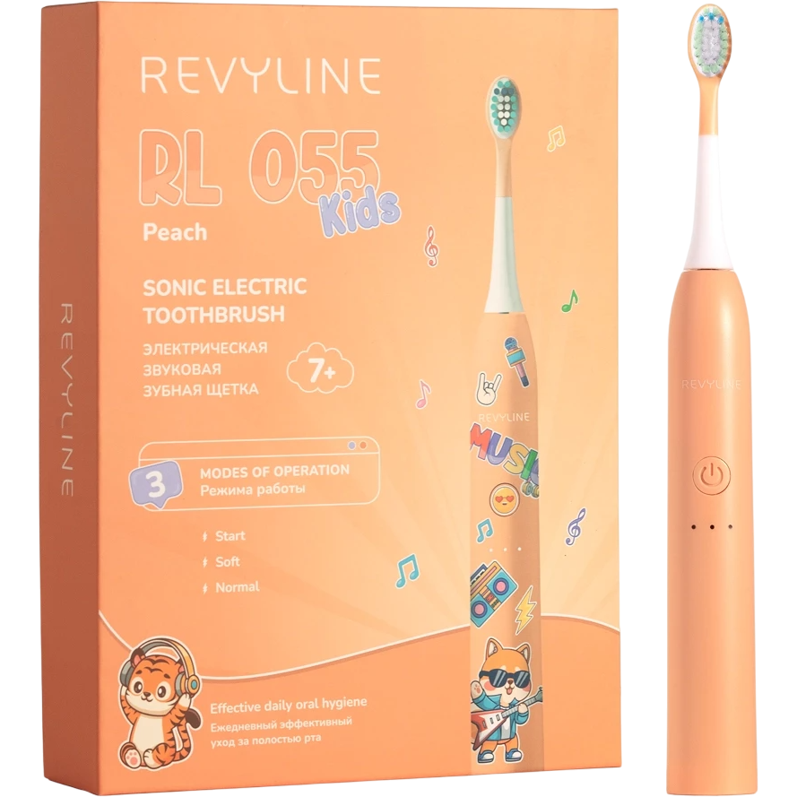 Зубная щётка Revyline RL 055 Kids Peach - 7934 - фото 7