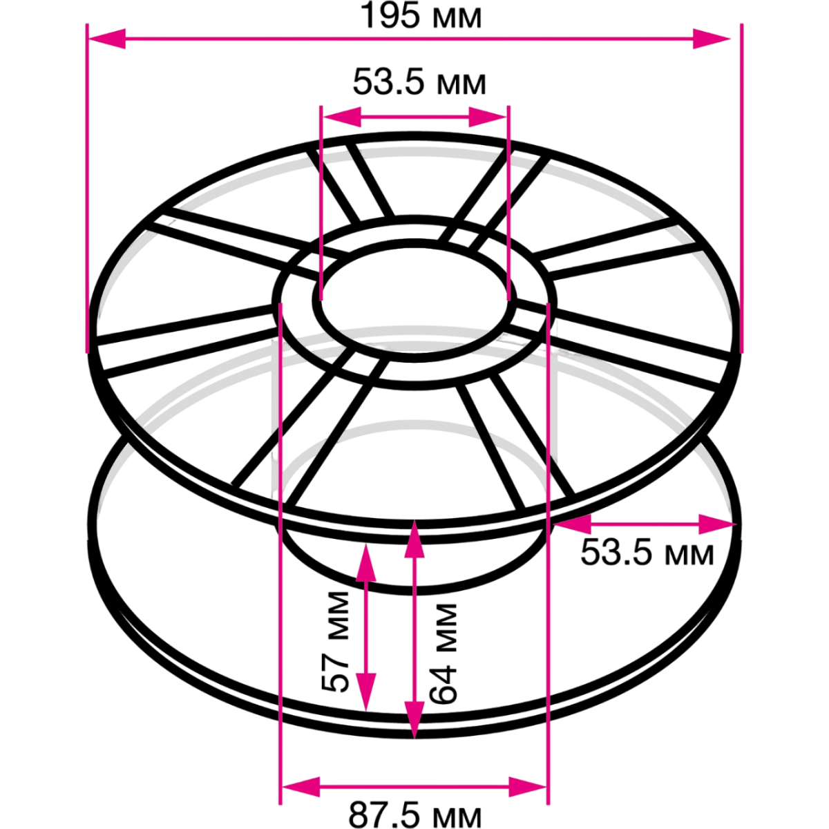 Пластик для 3D принтера Cactus CS-3D-ABS-1KG-BLACK - фото 3