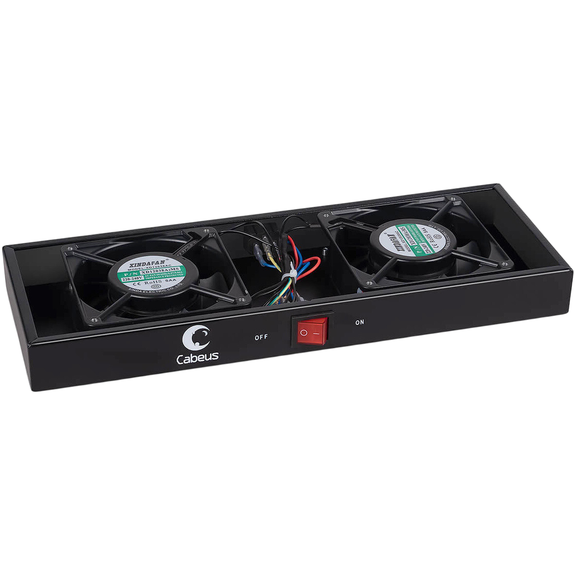 Вентиляторный модуль Cabeus TRAY-FAN2-BK