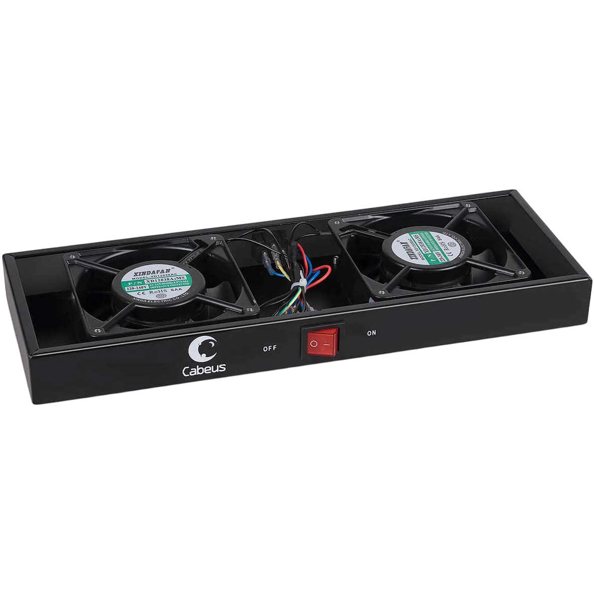 Вентиляторный модуль Cabeus TRAY-FAN2-BK