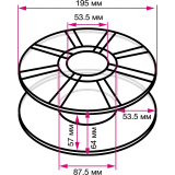 Пластик для 3D принтера Cactus CS-3D-PLA-1KG-GOLDEN