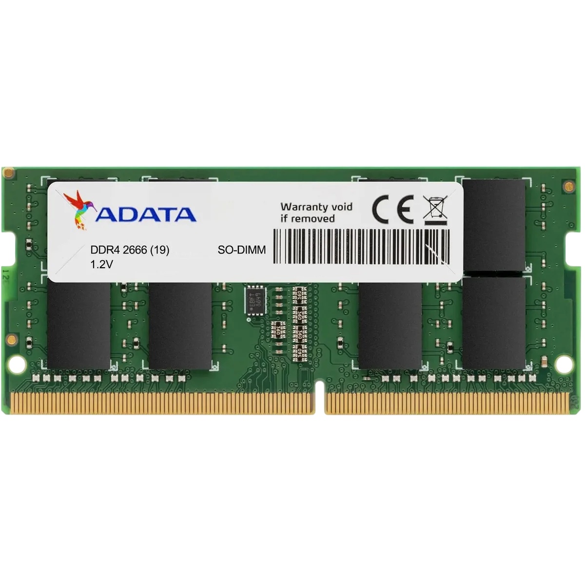 Оперативная память 8Gb DDR4 2666MHz ADATA SO-DIMM (AD4S26668G19-BGN)
