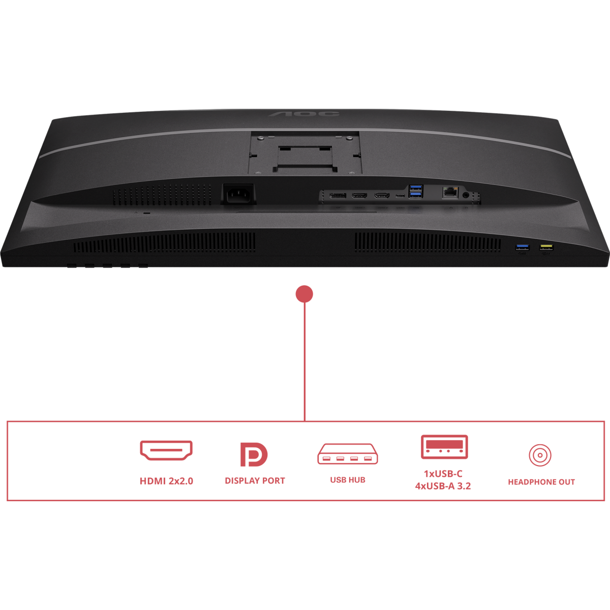 Монитор AOC 27" U27E4CV - фото 10