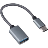 Переходник USB A (F) - USB Type-C, 0.15м, Cablexpert A-OTG-CMAF2-02