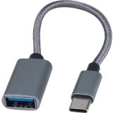 Переходник USB A (F) - USB Type-C, 0.15м, Cablexpert A-OTG-CMAF2-02