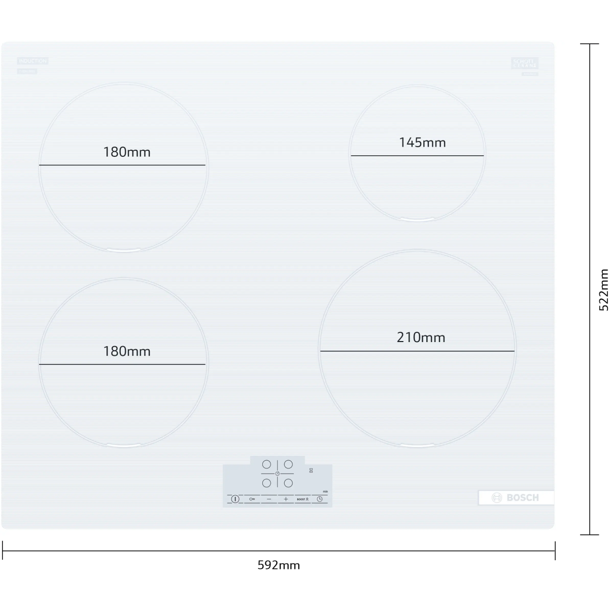 Индукционная варочная панель Bosch PUE612BB1E - фото 2