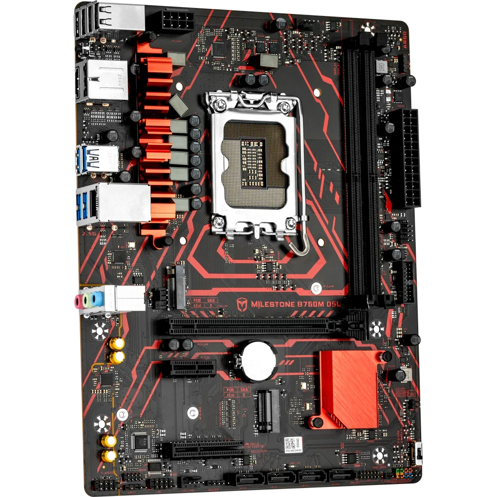 Материнская плата Maxsun Milestone B760M D5L V2 - MS-Milestone B760M D5L V2 - фото 2