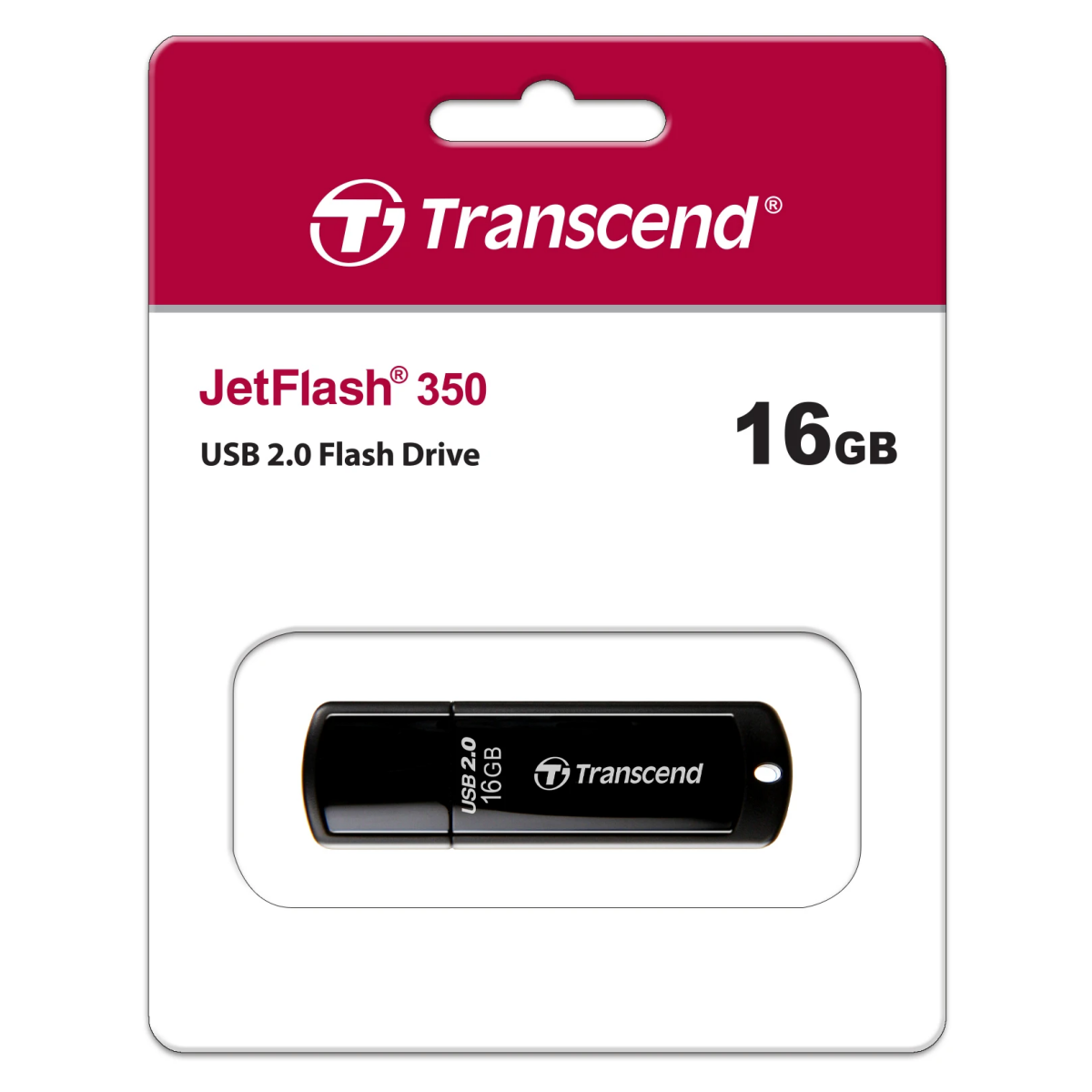 USB Flash накопитель 16GB Transcend JetFlash 350 Black (TS16GJF350)