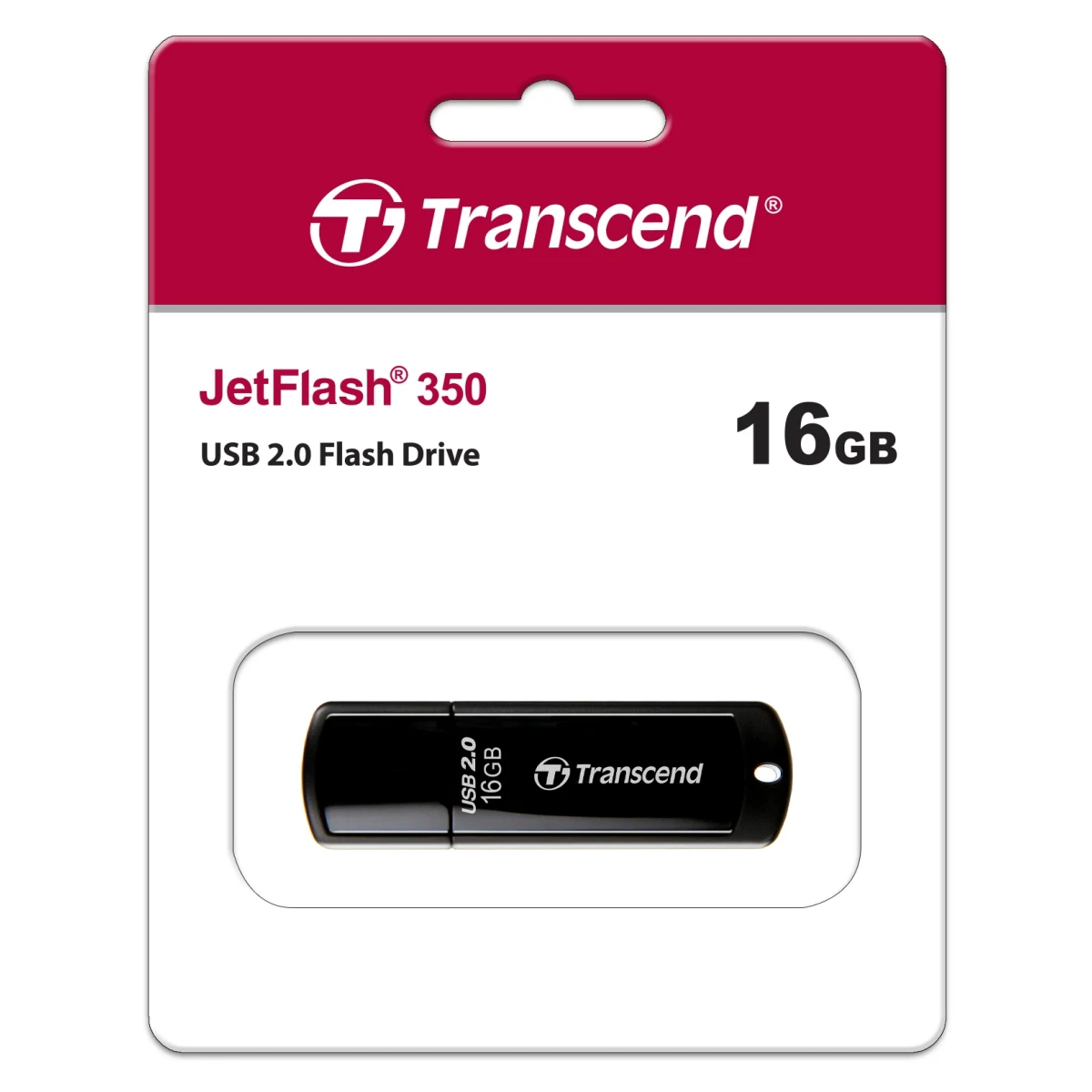 USB Flash накопитель 16Gb Transcend JetFlash 350 Black (TS16GJF350)
