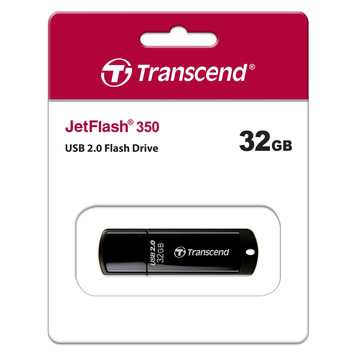 USB Flash накопитель 32Gb Transcend JetFlash 350 Black (TS32GJF350)