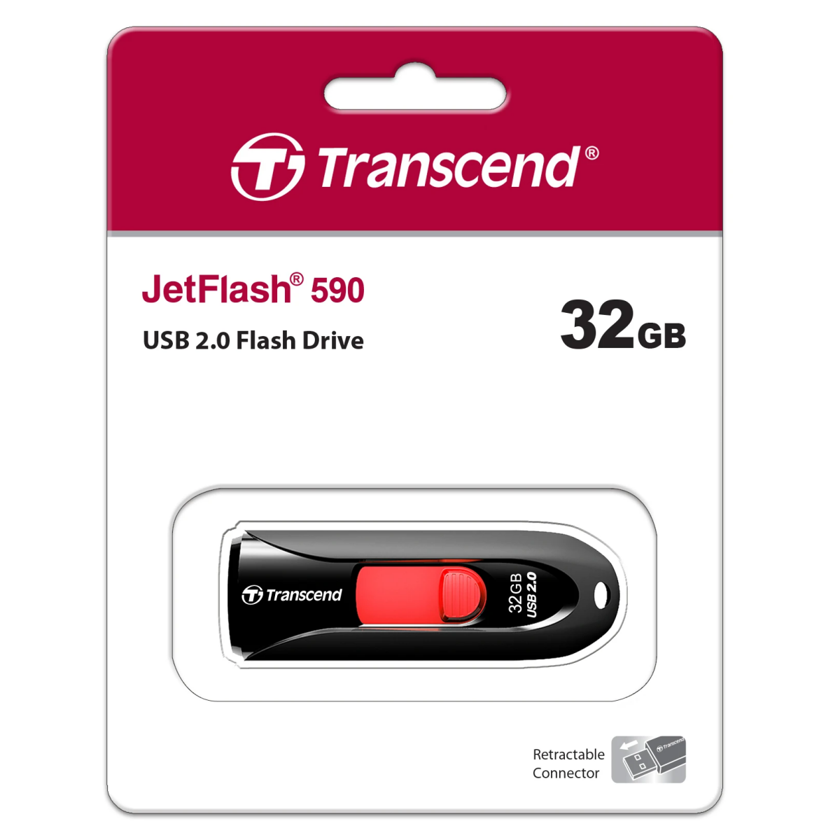 USB Flash накопитель 32GB Transcend JetFlash 590 Black (TS32GJF590K)