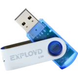 USB Flash накопитель 4Gb Exployd 530 Blue (EX004GB530-Bl)
