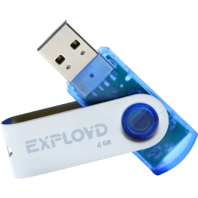 USB Flash накопитель 4Gb Exployd 530 Blue - EX004GB530-Bl - фото 3