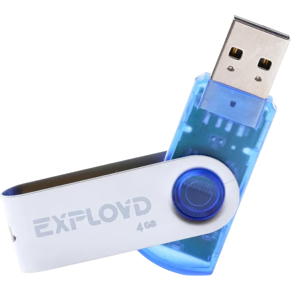 USB Flash накопитель 4Gb Exployd 530 Blue - EX004GB530-Bl - фото 4
