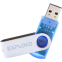 USB Flash накопитель 16Gb Exployd 530 Blue - EX016GB530-Bl - фото 4