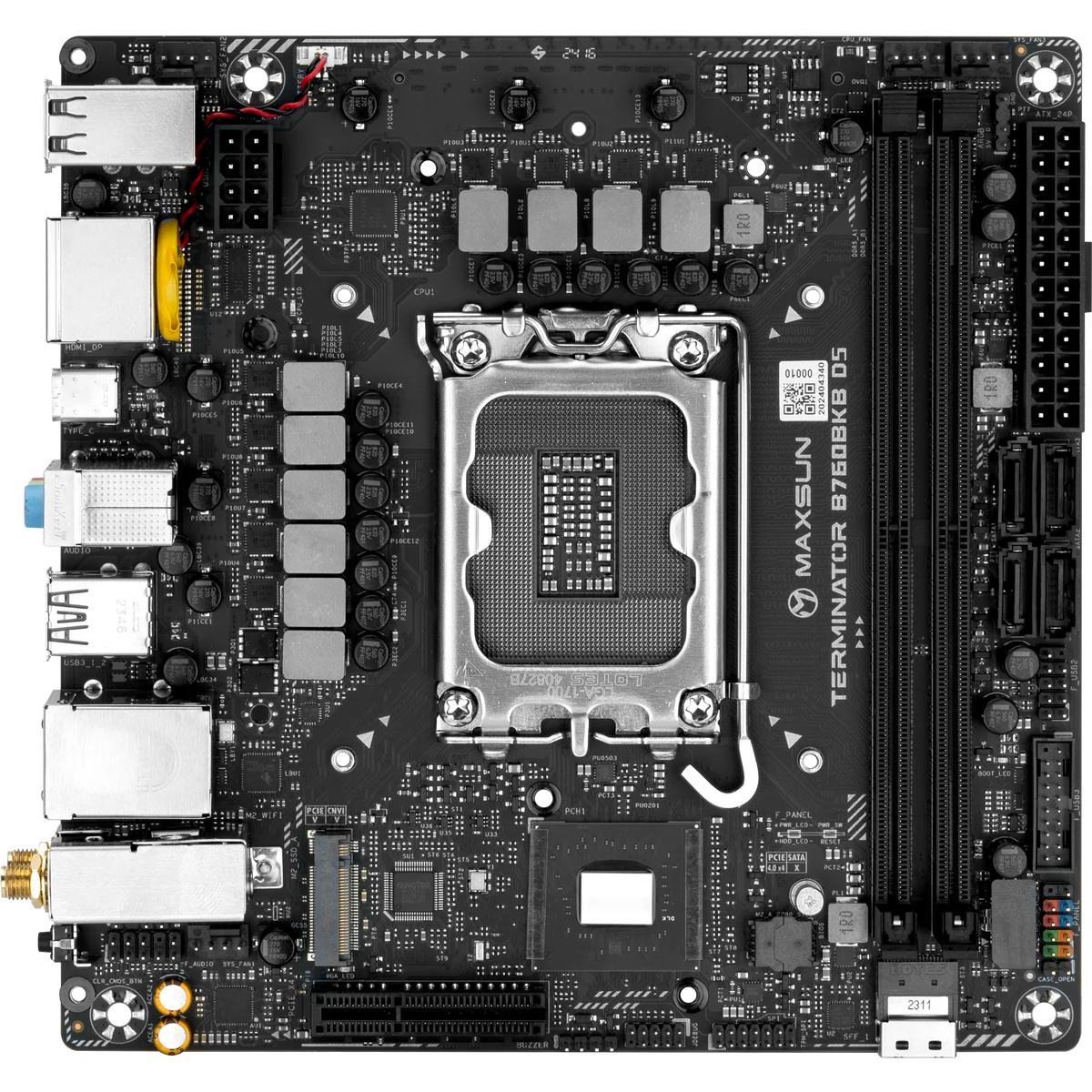 Материнская плата Maxsun Terminator B760BKB D5 WIFI - MS-Terminator B760BKB D5 WIFI - фото 4