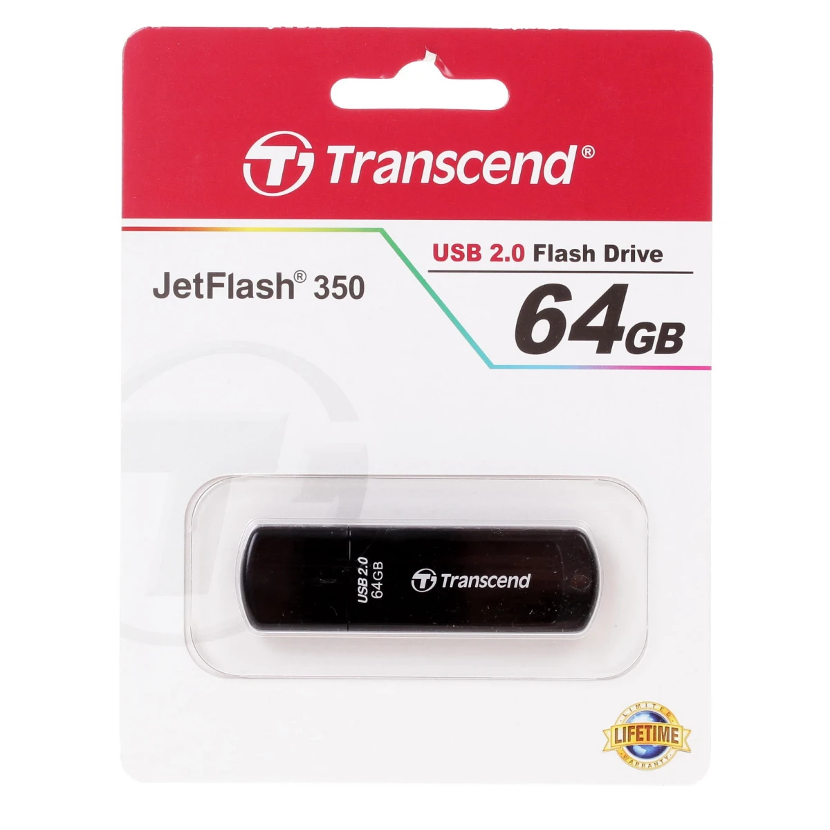 USB Flash накопитель 64Gb Transcend JetFlash 350 Black (TS64GJF350)