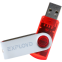USB Flash накопитель 16Gb Exployd 530 Red - EX016GB530-R - фото 4