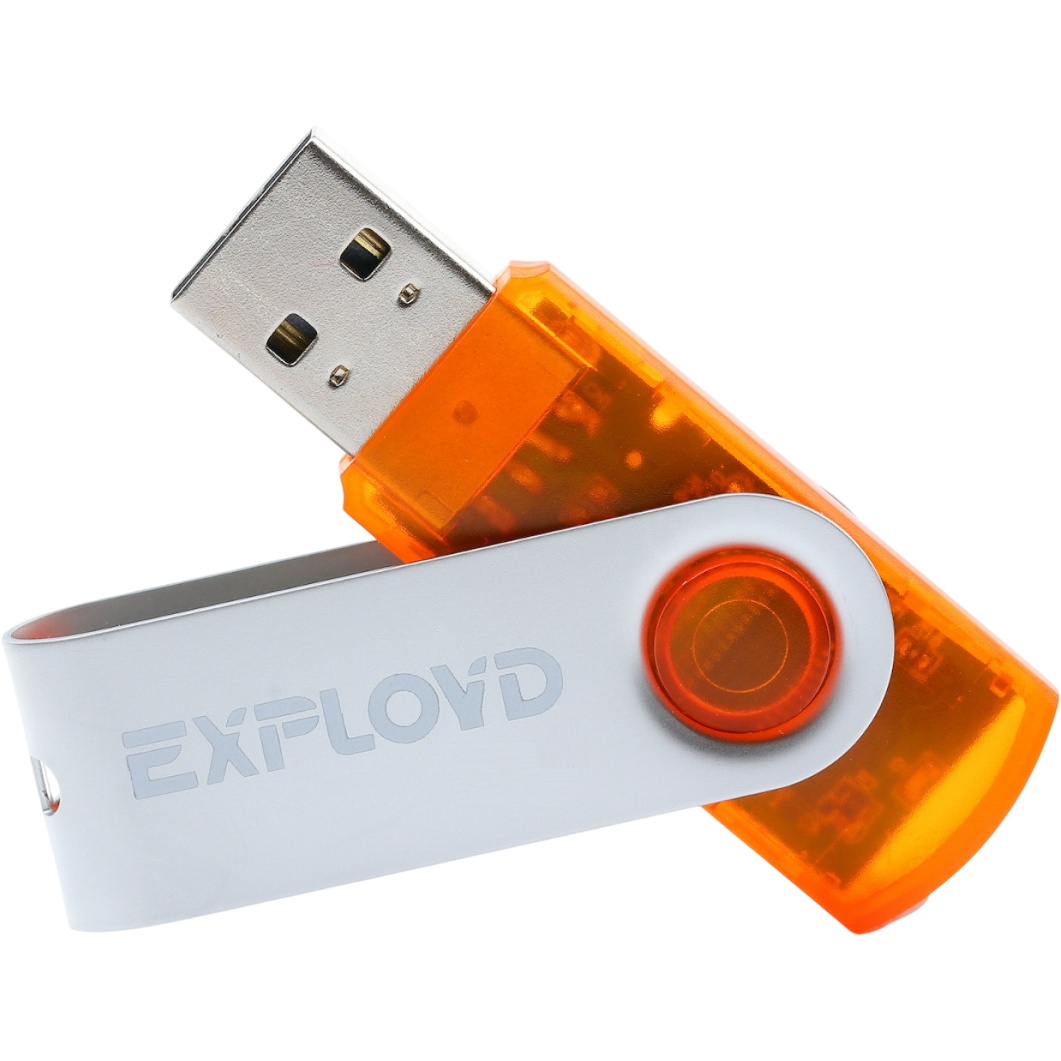 USB Flash накопитель 64Gb Exployd 530 Orange - EX064GB530-O - фото 3