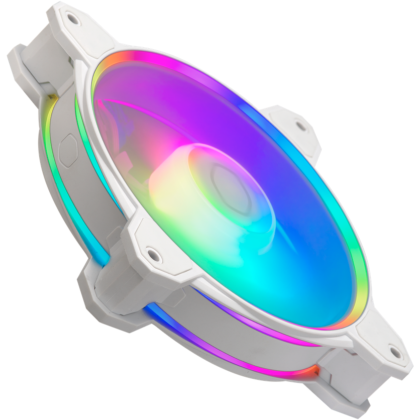 Вентилятор для корпуса Cooler Master MasterFan MF120 HALO2 White - MFL-B2DW-21NP2-R2 - фото 3