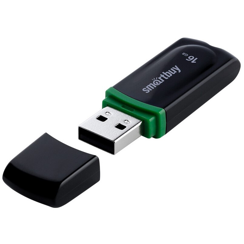 USB Flash накопитель 16Gb SmartBuy Paean Black (SB16GBPN-K)