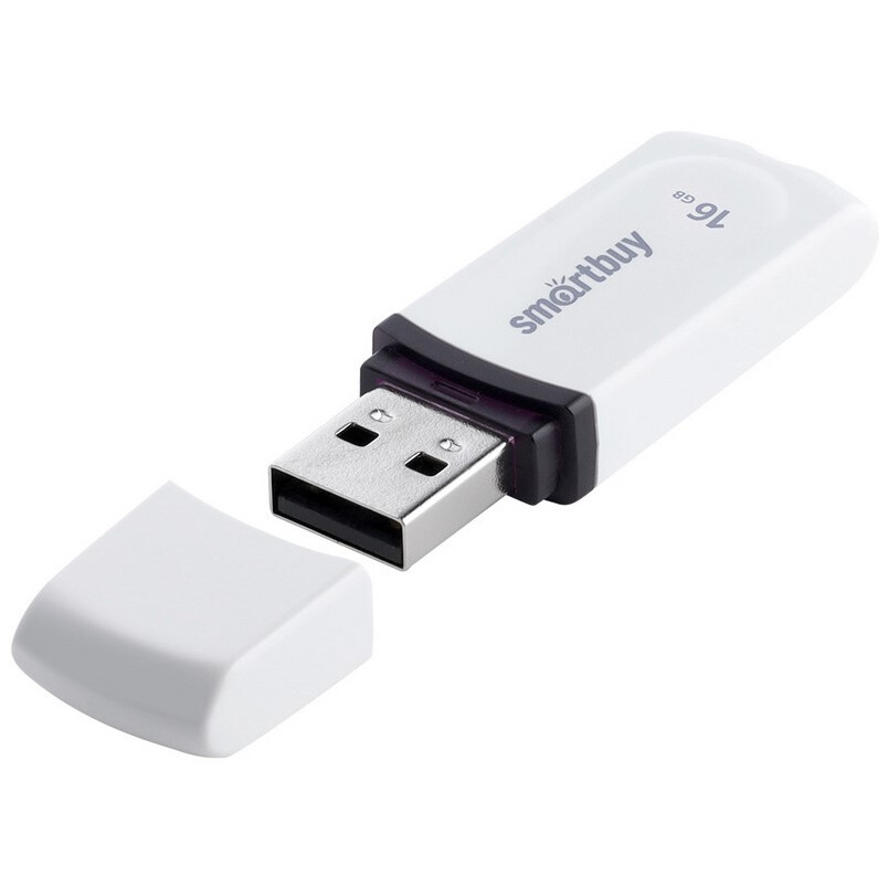 USB Flash накопитель 16Gb SmartBuy Paean White (SB16GBPN-W)