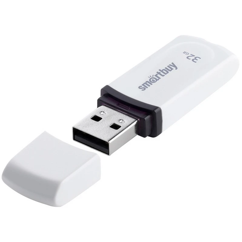 USB Flash накопитель 32Gb SmartBuy Paean White (SB32GBPN-W)