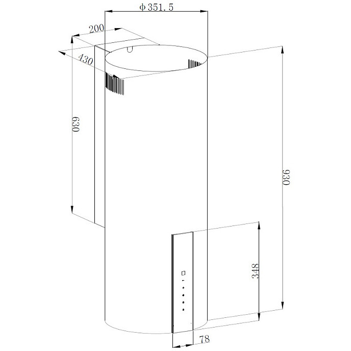 Вытяжка Korting KHC 35969 DN Cylinder - фото 2