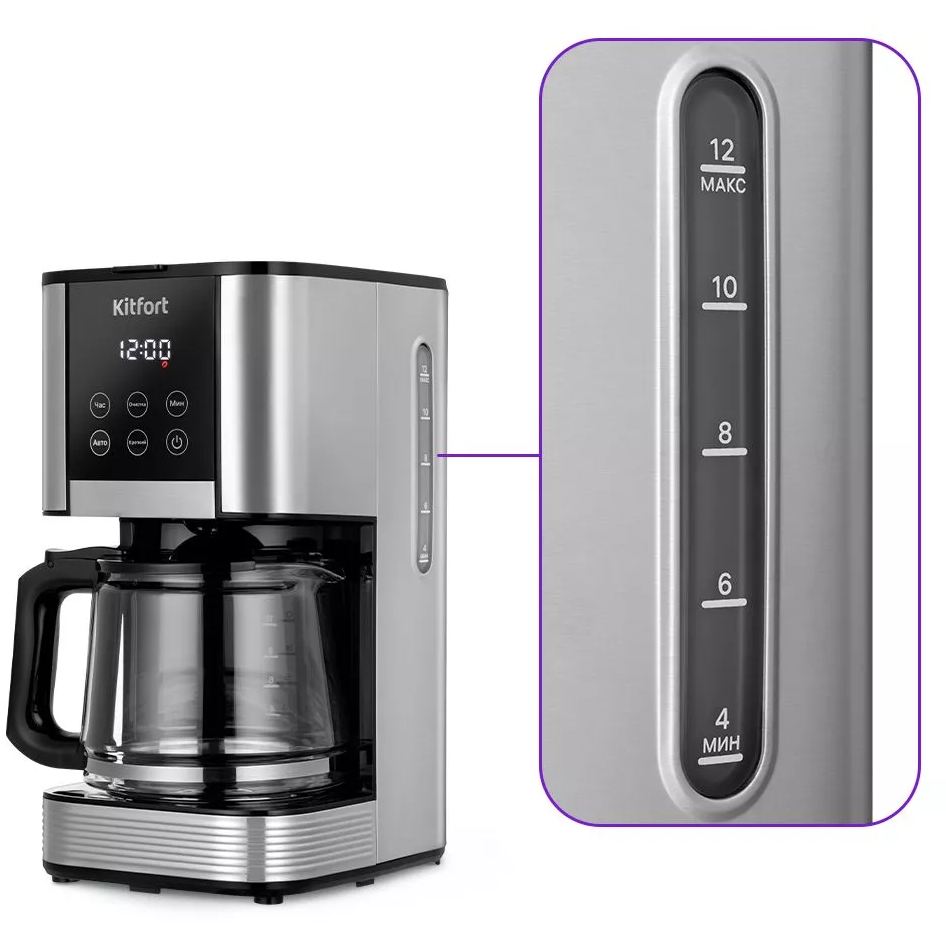 Кофеварка Kitfort КТ-7222 - KT-7222 - фото 2