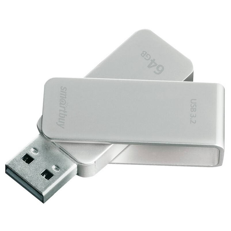 USB Flash накопитель 64Gb SmartBuy M1 Grey (SB064GM1G)