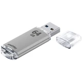 USB Flash накопитель 64Gb SmartBuy V-Cut Silver (SB64GBVC-S)