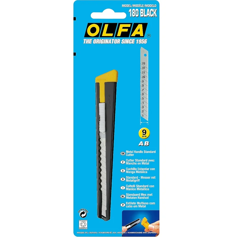 Строительный нож OLFA OL-180-BLACK - фото 3